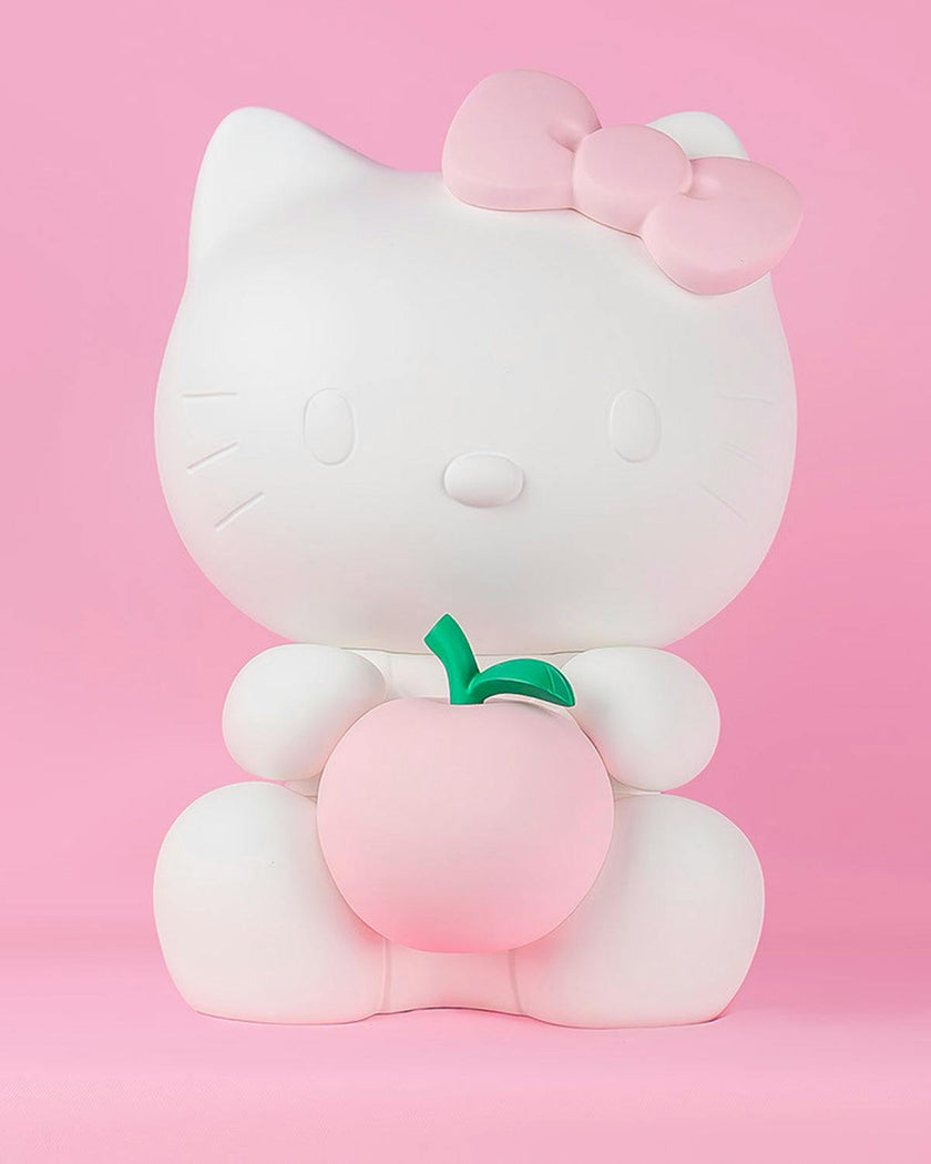 Hello Kitty APPLE Matt White with Pastel Pink Apple 10in