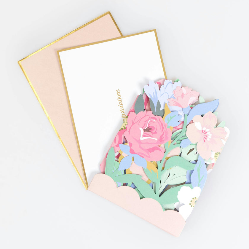 Floral Congratulations Concertina Card