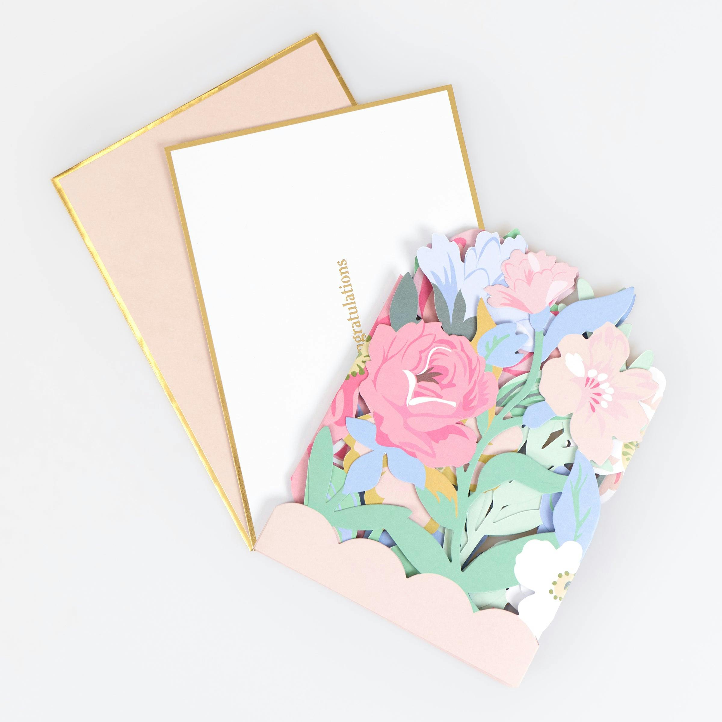 Floral Congratulations Concertina Card