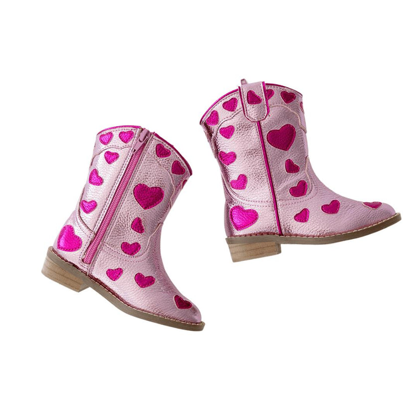 Cowgirl Lovestruck Boots, Pink