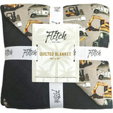 Work Hard, Play Hard Quilted Bamboo Blanket