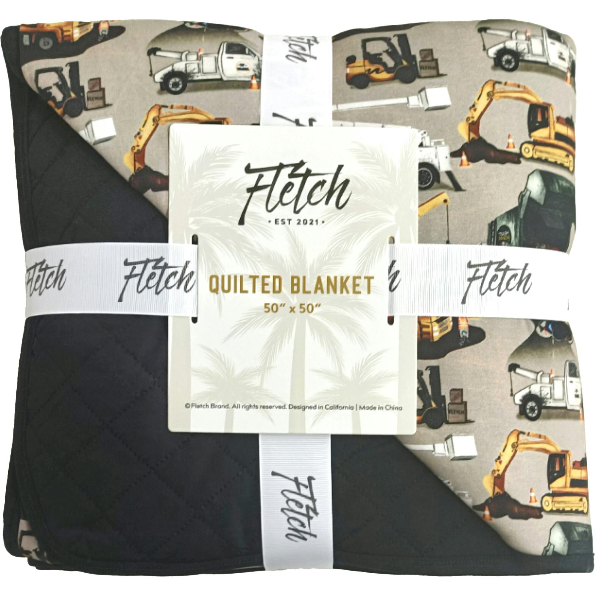 Work Hard, Play Hard Quilted Bamboo Blanket