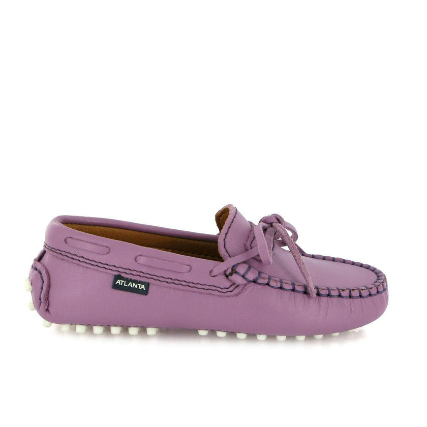 Laces Driver Moccasins, Purple Orquidee Smooth