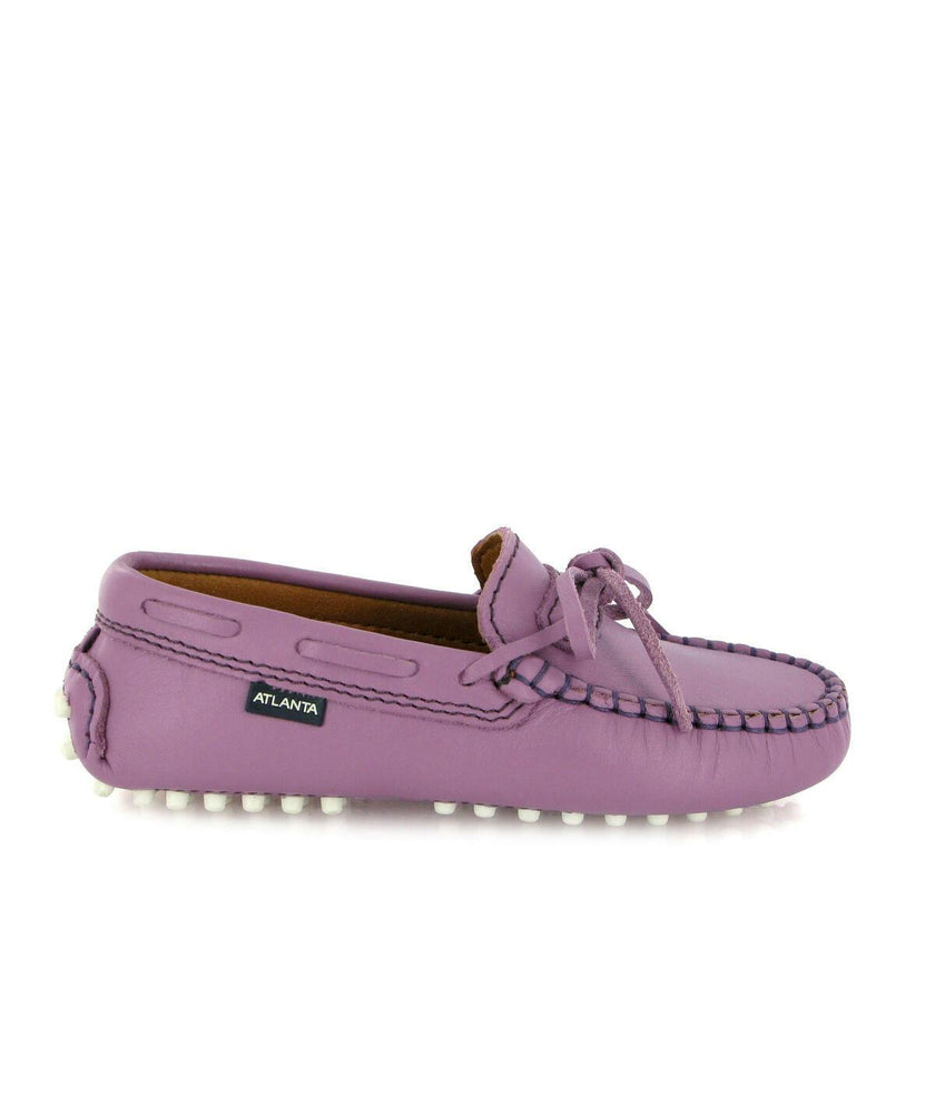 Laces Driver Moccasins, Purple Orquidee Smooth