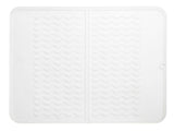 PopYum Silicone Drying Mat (12x16 in, 30x40 cm), Clear-Frosted