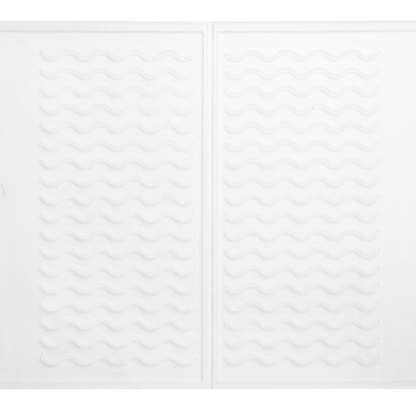 PopYum Silicone Drying Mat (12x16 in, 30x40 cm), Clear-Frosted