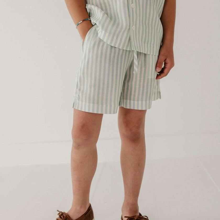 Boy's Drawstring Linen Shorts