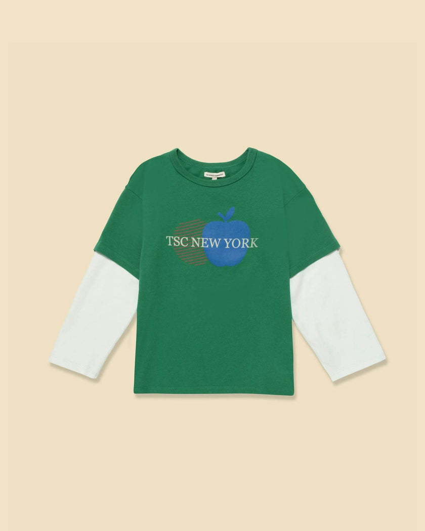 Organic Skater Tee in Tenor Green