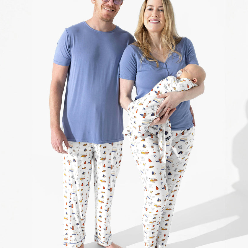 Boxing Bamboo Swaddle & Beanie Set