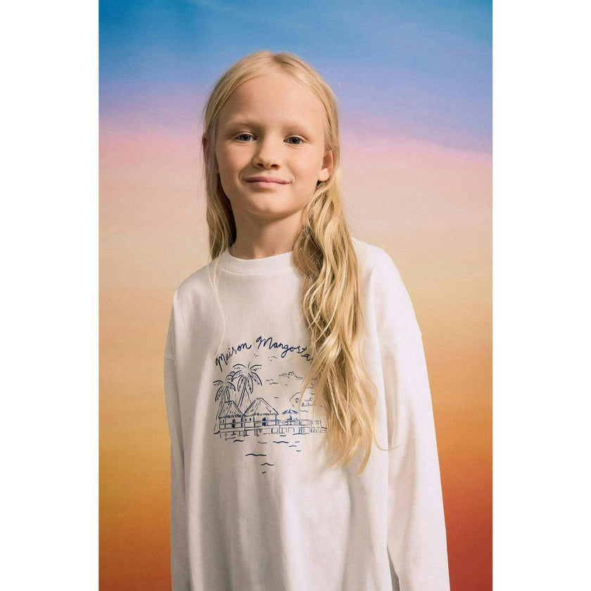 LEISURELY LONG SLEEVE T-SHIRT OFF WHITE