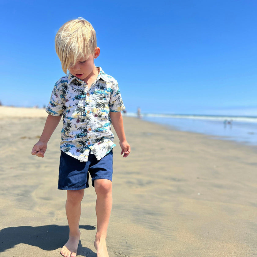 TIMOTHY Navy Pique Shorts
