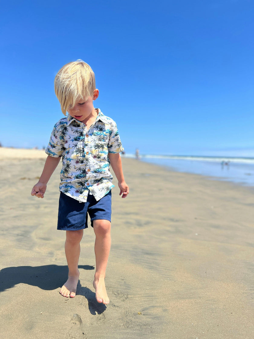 TIMOTHY Navy Pique Shorts