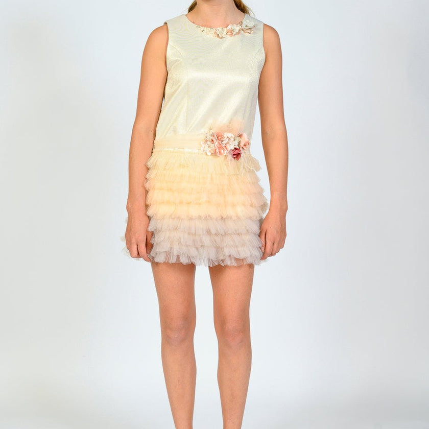 Champagne Euclid Dress