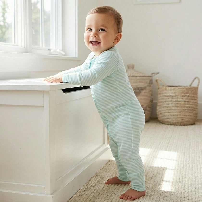 Cloud Stripe Bamboo Sleeper