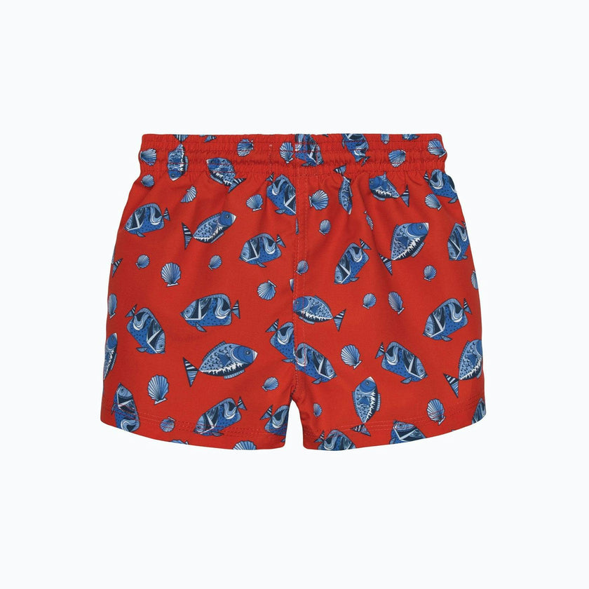 Baby Swimshorts in Red Fish