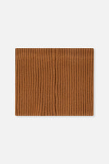 Baby Ribbed Knit Neckwarmer Brown Sugar