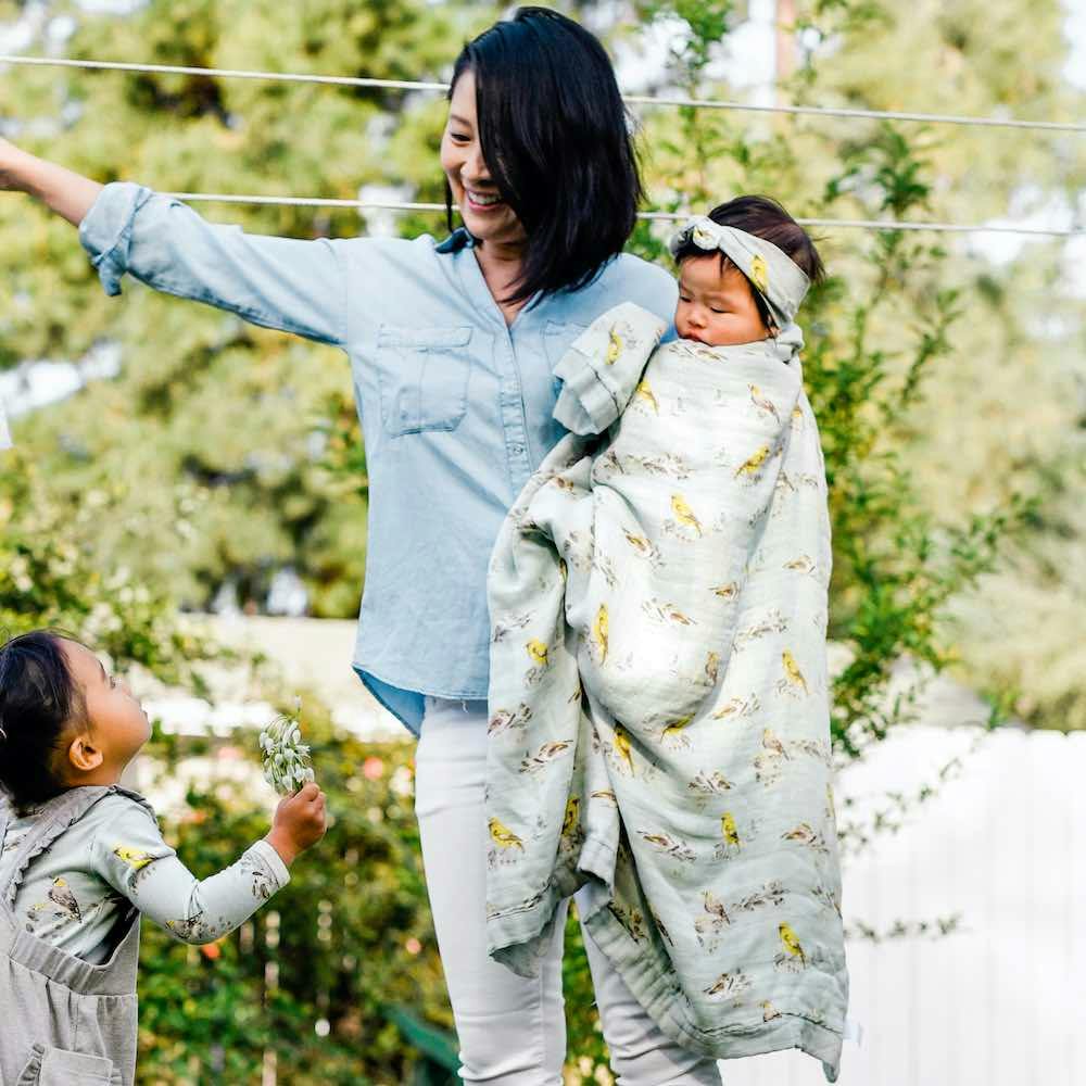 Bumblebee Big Lovey Three-Layer Muslin Blanket