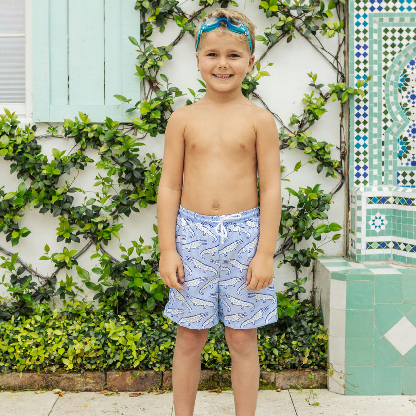 Swim Trunks - Blue Alligator Alley