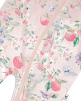 Organic Cotton Jersey One-Piece Pyjama Pink Printed Berries