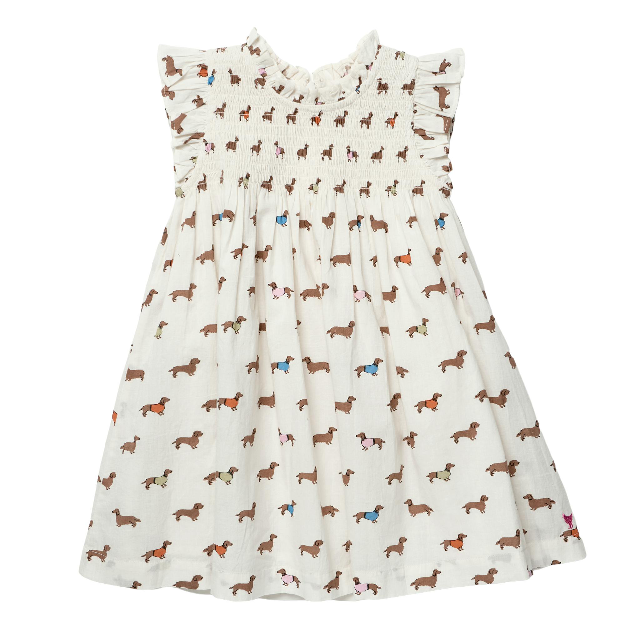 Girls Stevie Dress - Dachshunds in Sweaters