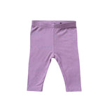 Girls Basic Leggings in Dusky Orchid