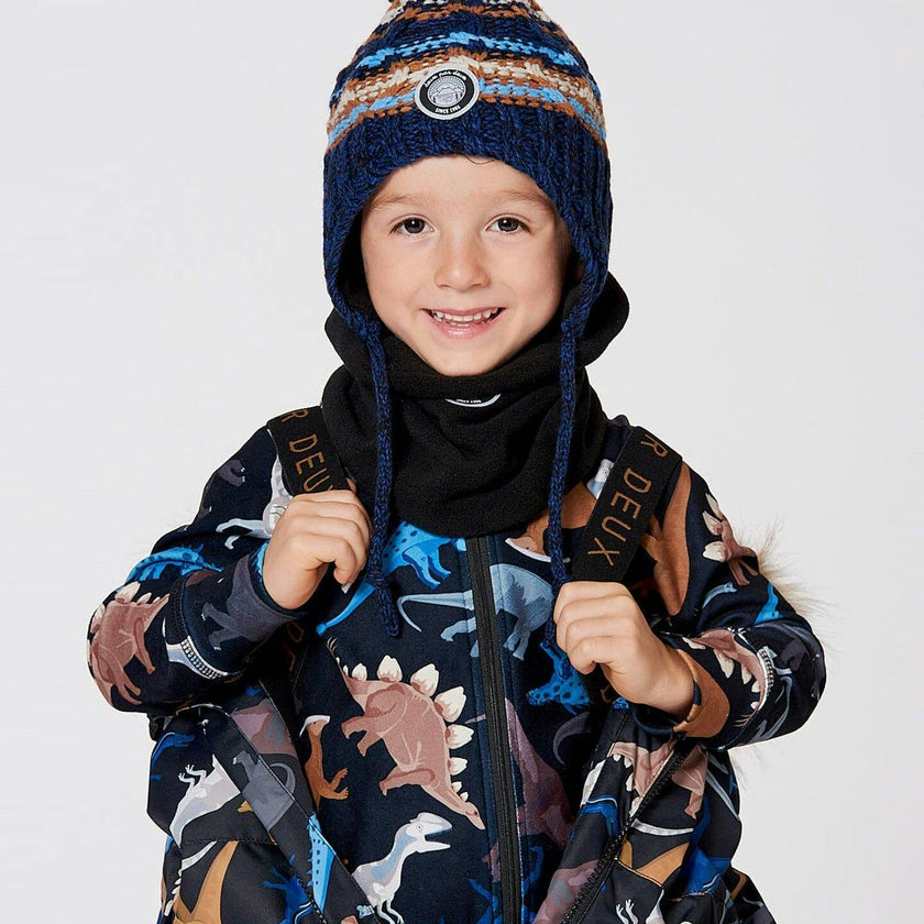 Lined Peruvian Knit Winter Hat with Pompom