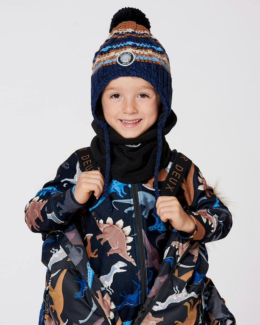 Lined Peruvian Knit Winter Hat with Pompom