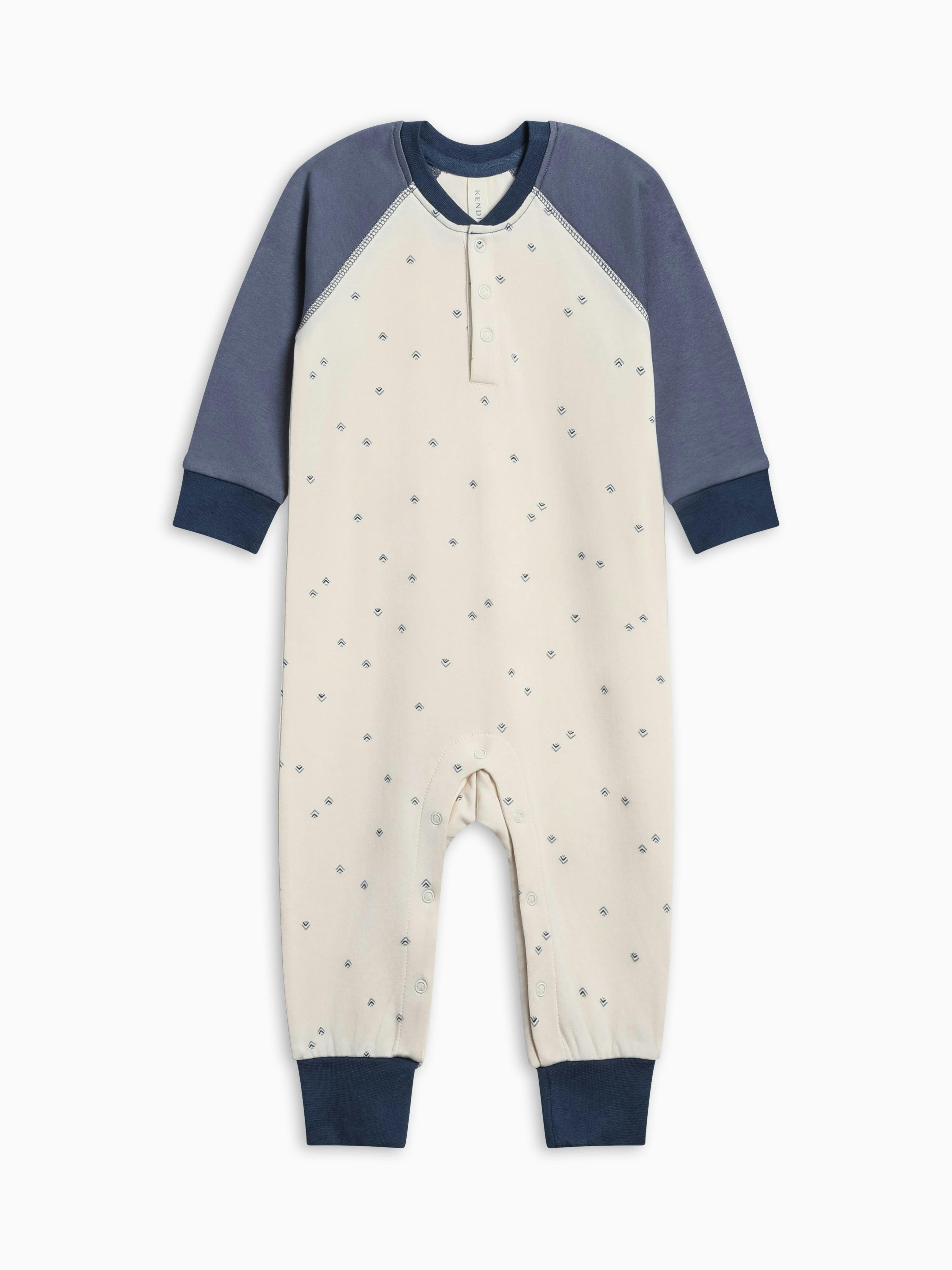 Brix Henley Romper - Peak / Steel