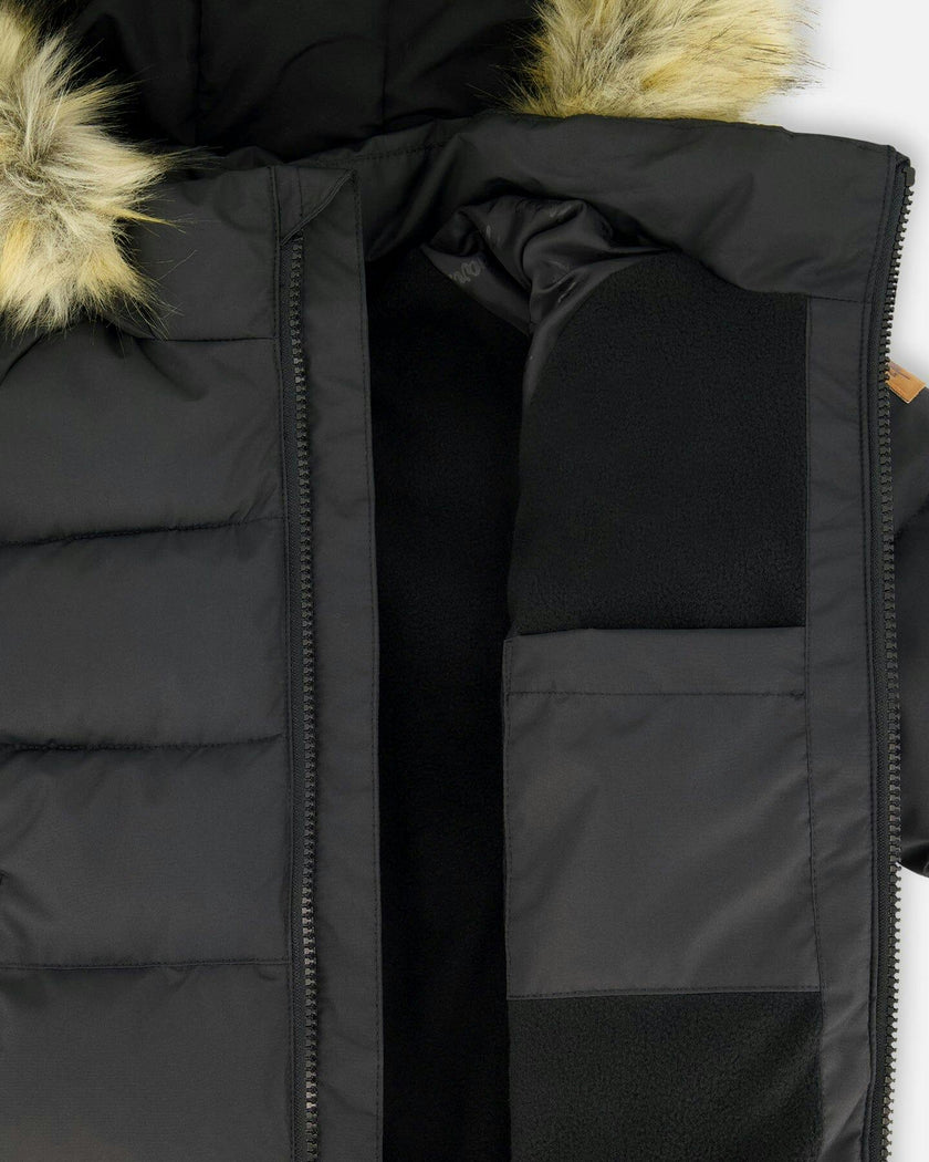 Puffy Winter Jacket Black