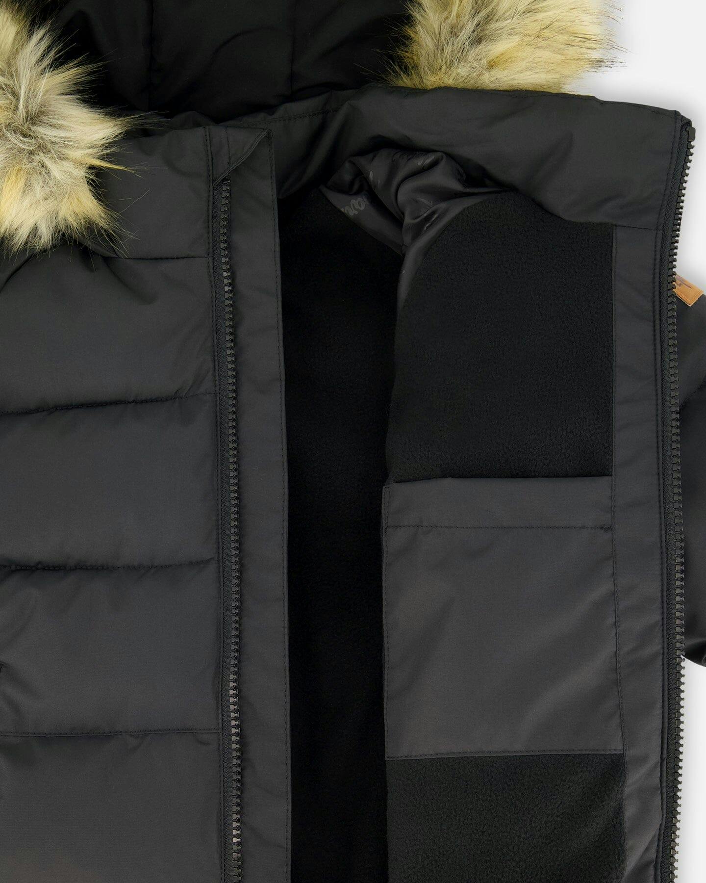 Puffy Winter Jacket Black