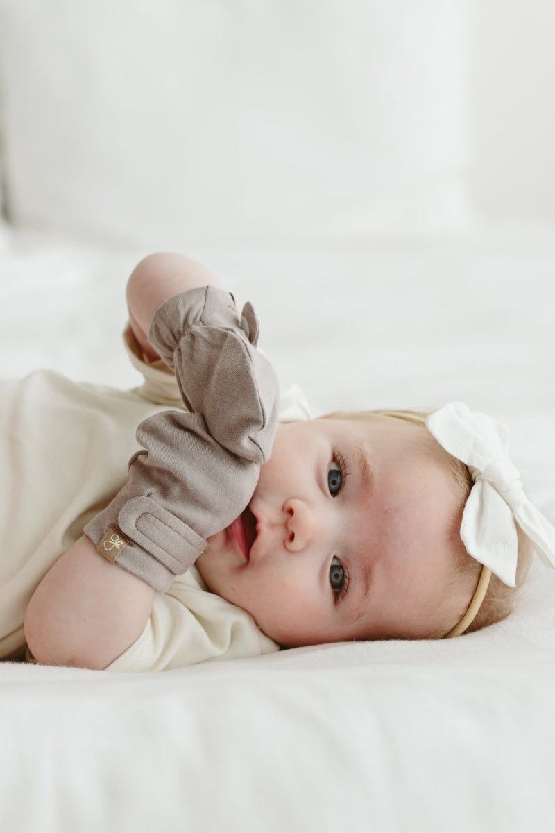 STAY ON 3-PACK MITTS | LAVENDER + DANDELION + HIGH PRAIRIE — Bamboo Organic Cotton Blend, 0–6M