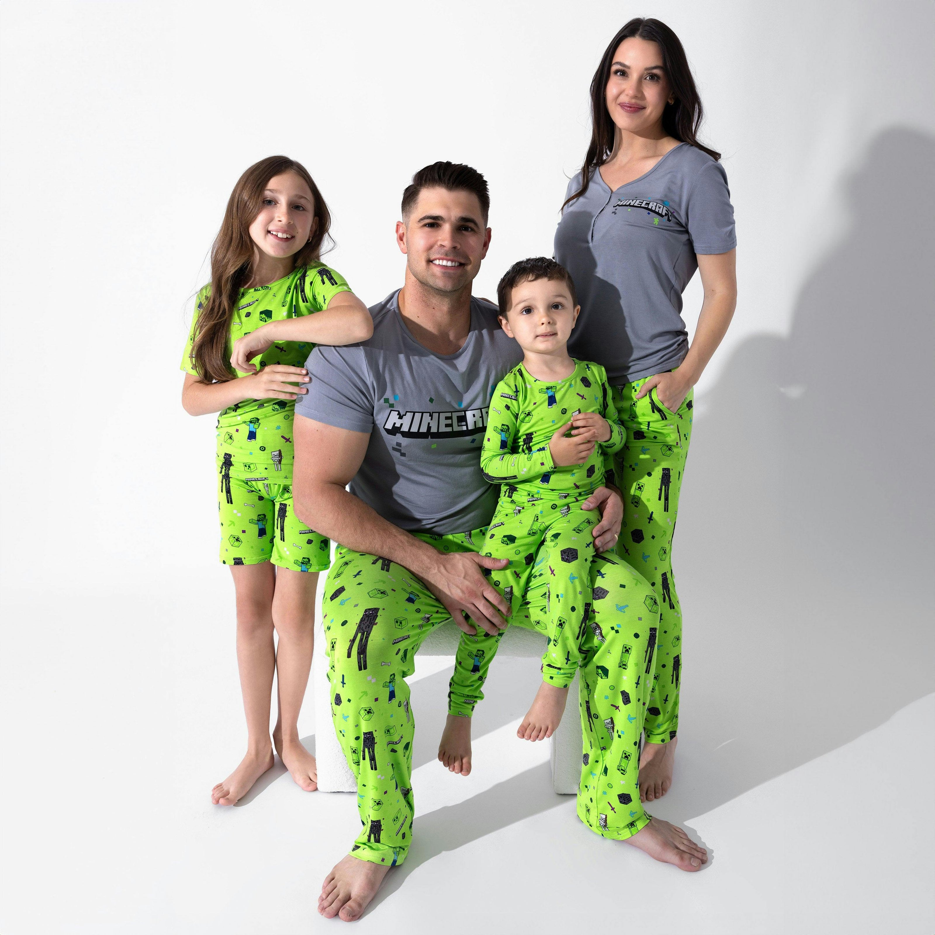 Minecraft: Mob Squad Bamboo Kids Pajama Short Set