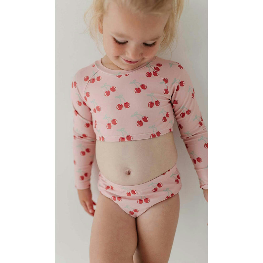 Girl's Crop Two-Piece Swimsuit