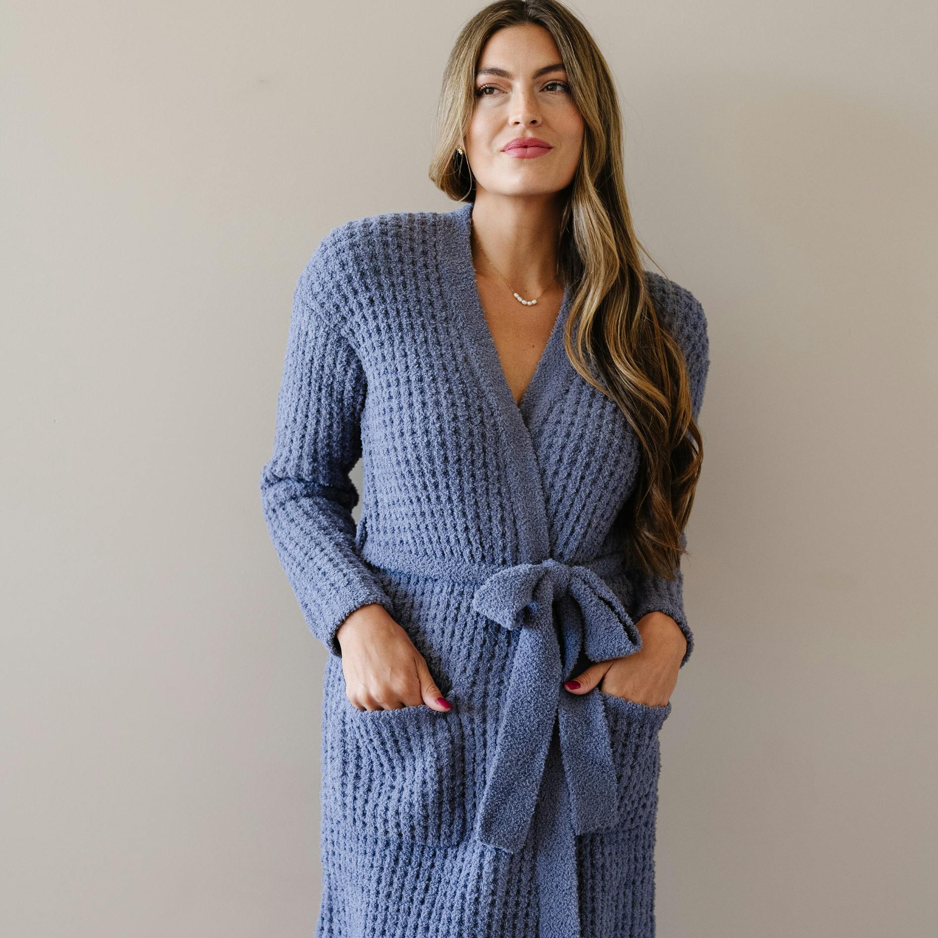 WAFFLE KNIT ROBES