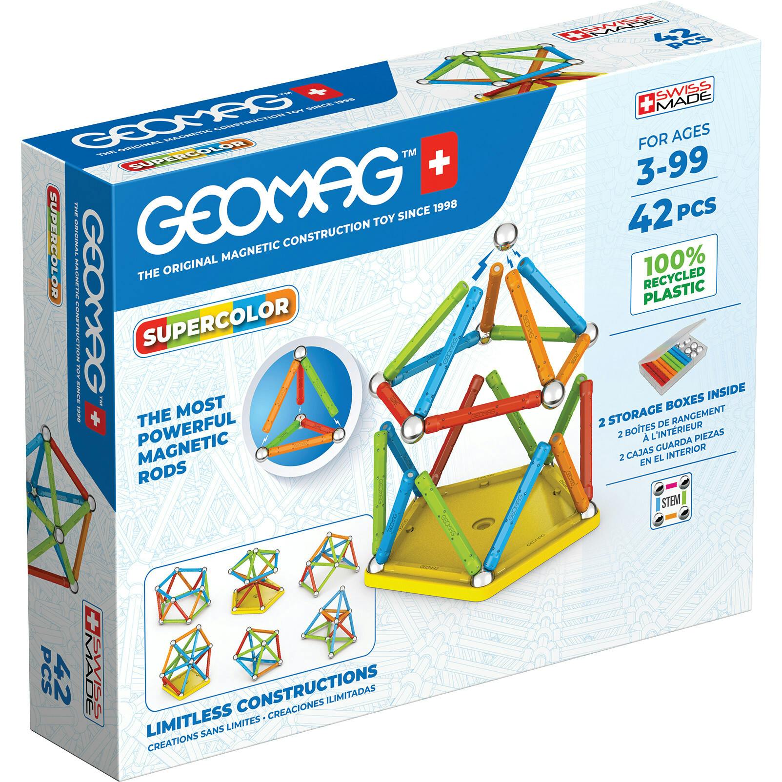 Geomag Supercolor Recycled 42 pcs - 3+ Y