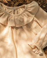 Ruffle Top in Dusty Pink