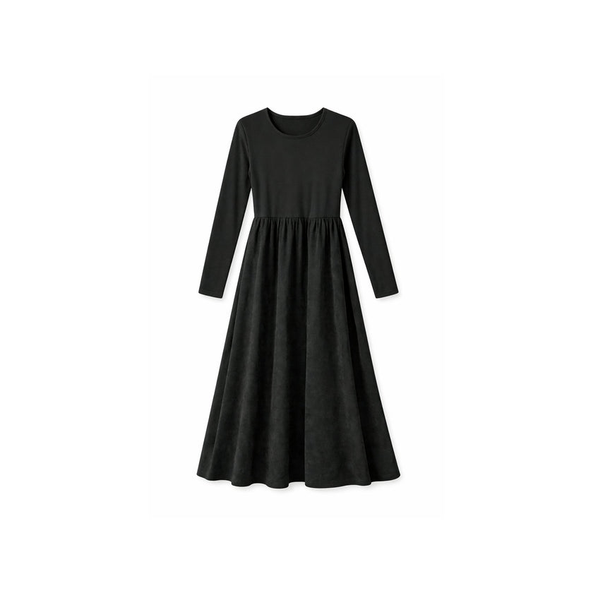 Suede Midi Dress