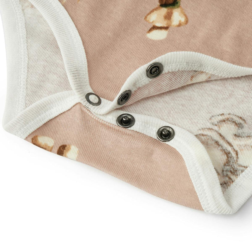 Mushroom Organic Cotton Long Sleeve One Piece