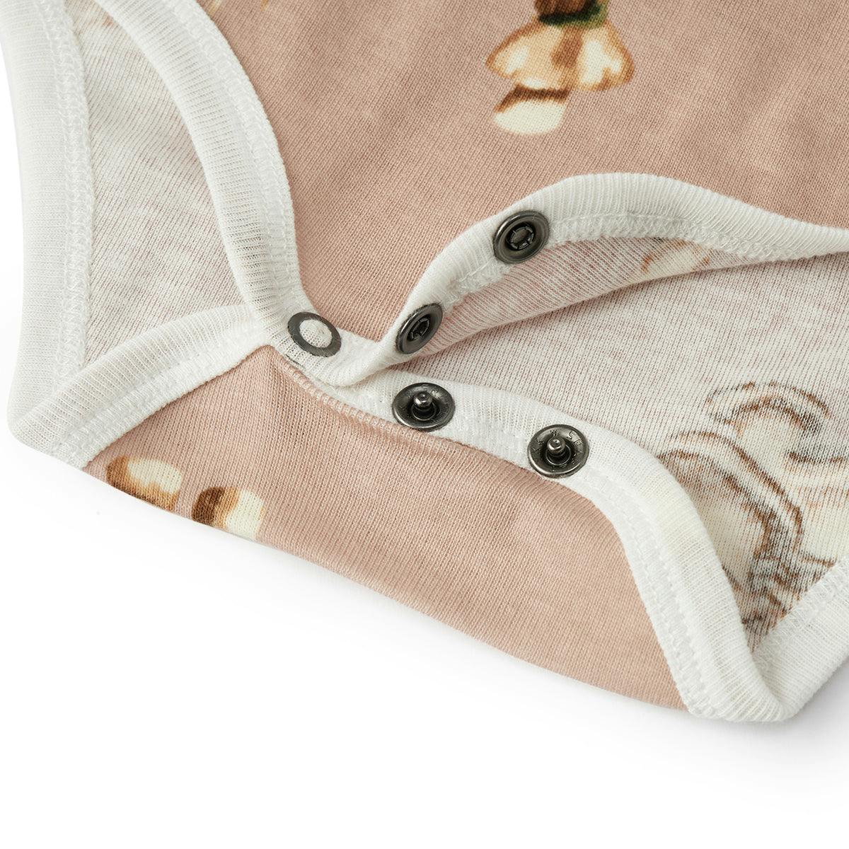 Mushroom Organic Cotton Long Sleeve One Piece