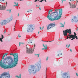 Meowy Christmas Brushed Pointelle Convertible One Piece