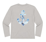 Mayfly Bamboo Long Sleeve Tee - Anchor