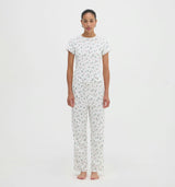 The Cleo Pointelle PJ Set - Rosie Bow Toss, Ivory