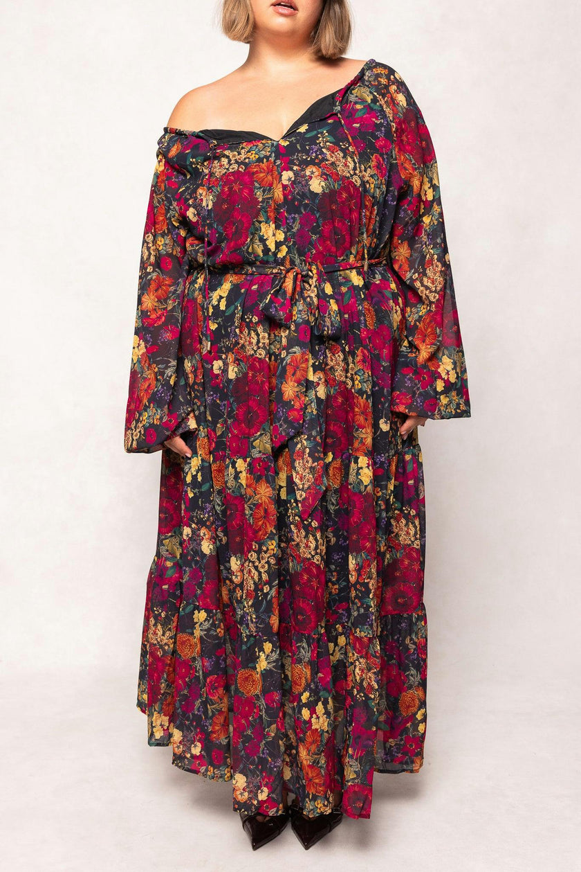 Imogen Dress in Night Garden