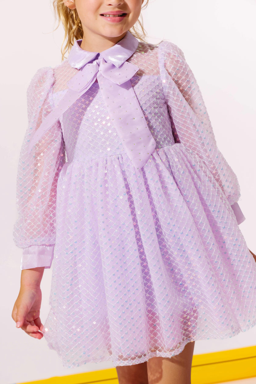 Sequin Party Bow Dress