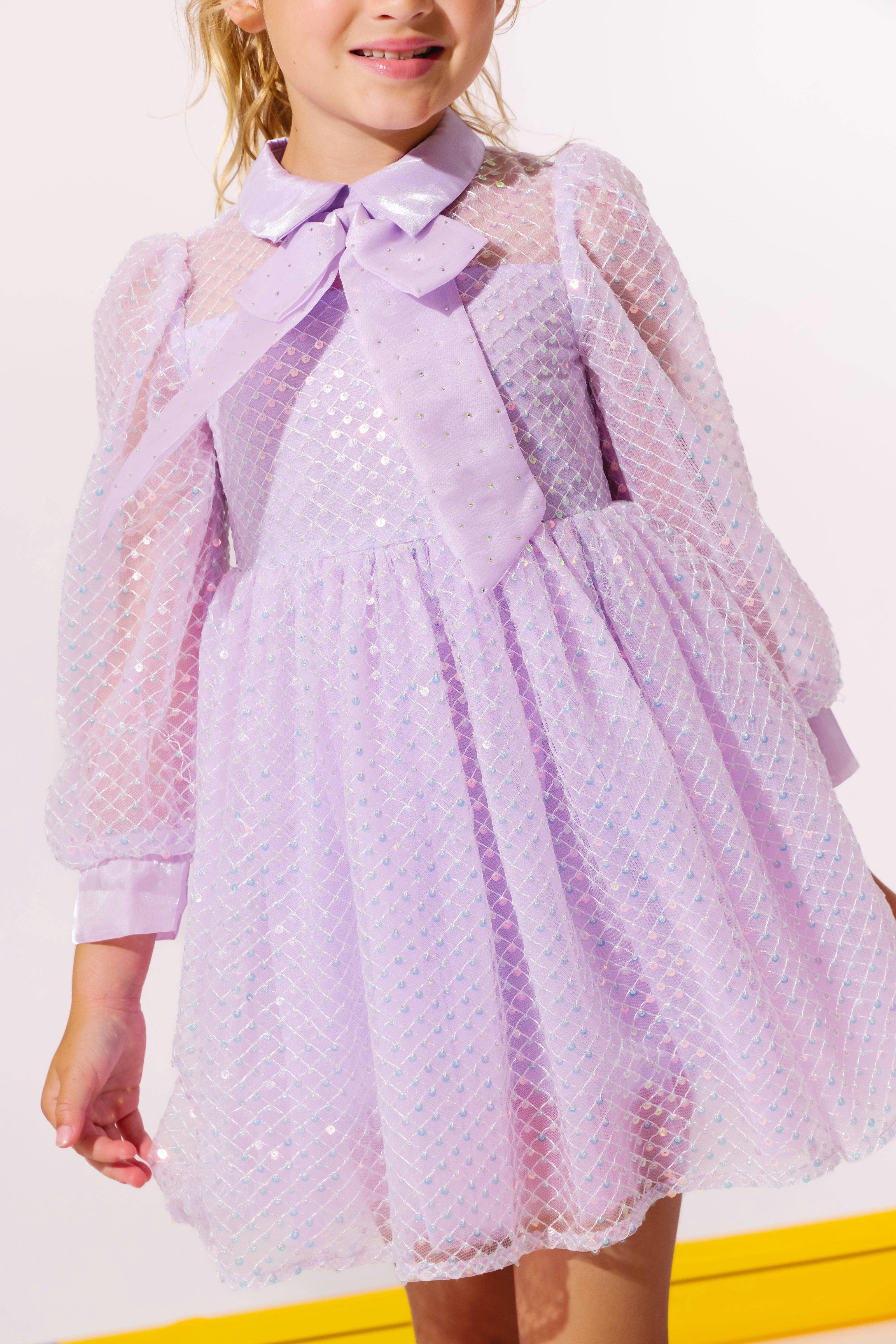 Sequin Party Bow Dress