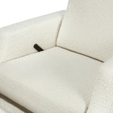 Crewe Recliner and Swivel Glider in Ivory Boucle w/Light Wood Base
