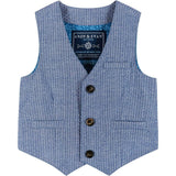 Infant Four Piece Buttondown and Vest Set