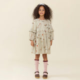 Girls Magnolia Dress - Space Rocket