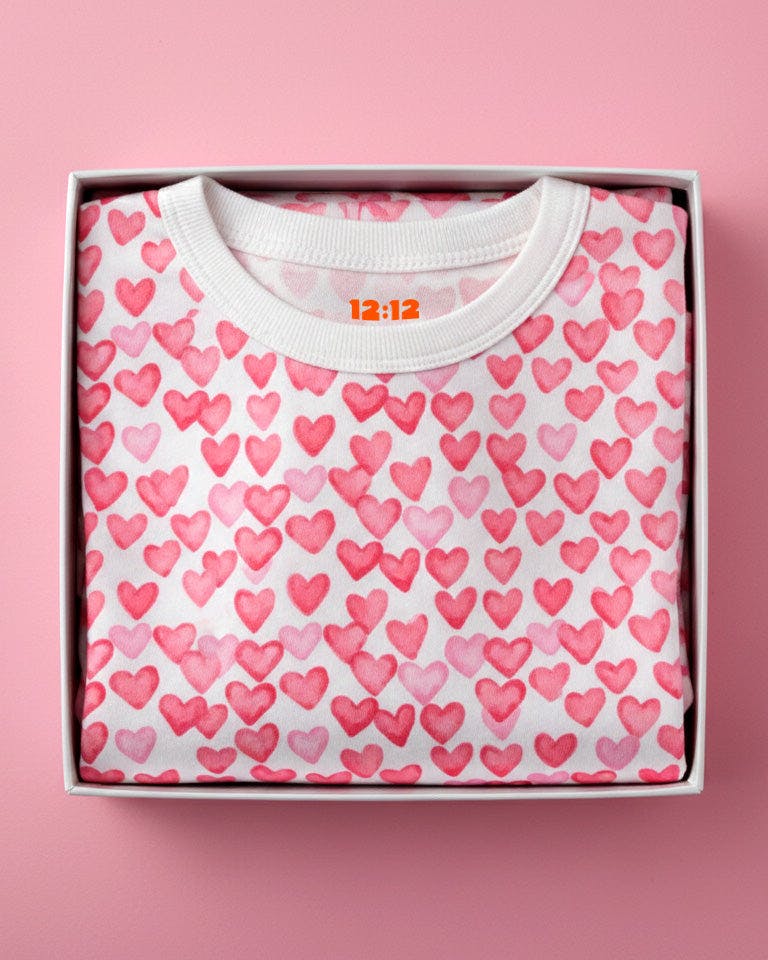The Organic Long Sleeve Pajama Set [Sweethearts]