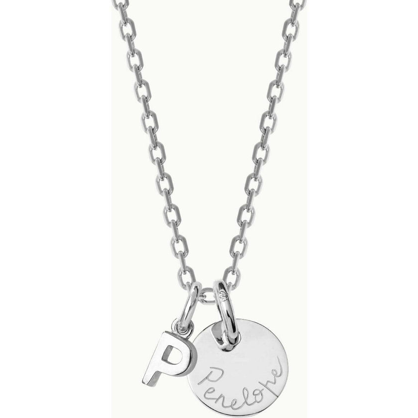 Personalized Mini Alphabet Necklace, Sterling Silver